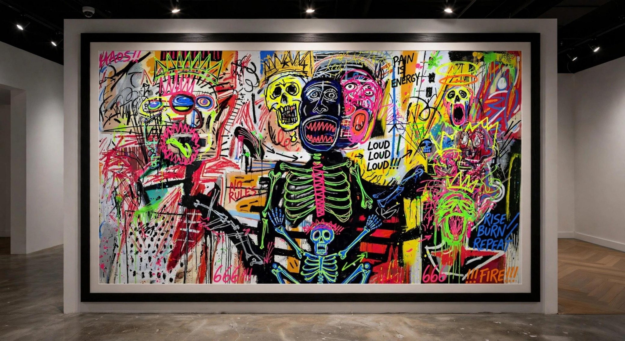 Louder Than Fear, 2025 by Pierre Valcourt shown in an installation setting